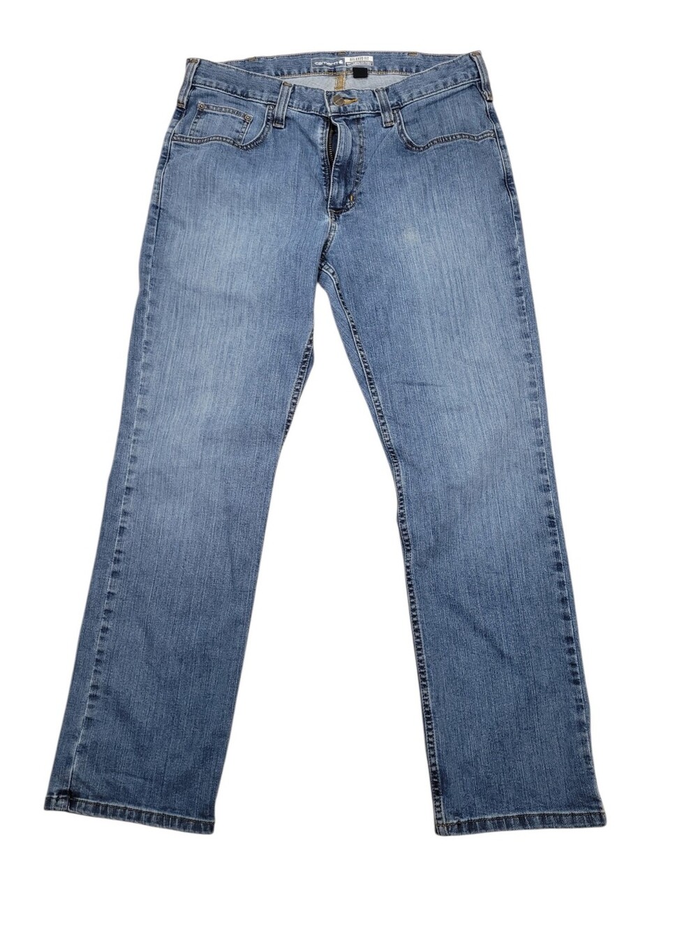 Carhartt Blue Denim Relaxed Fit Jeans Size: 33x30